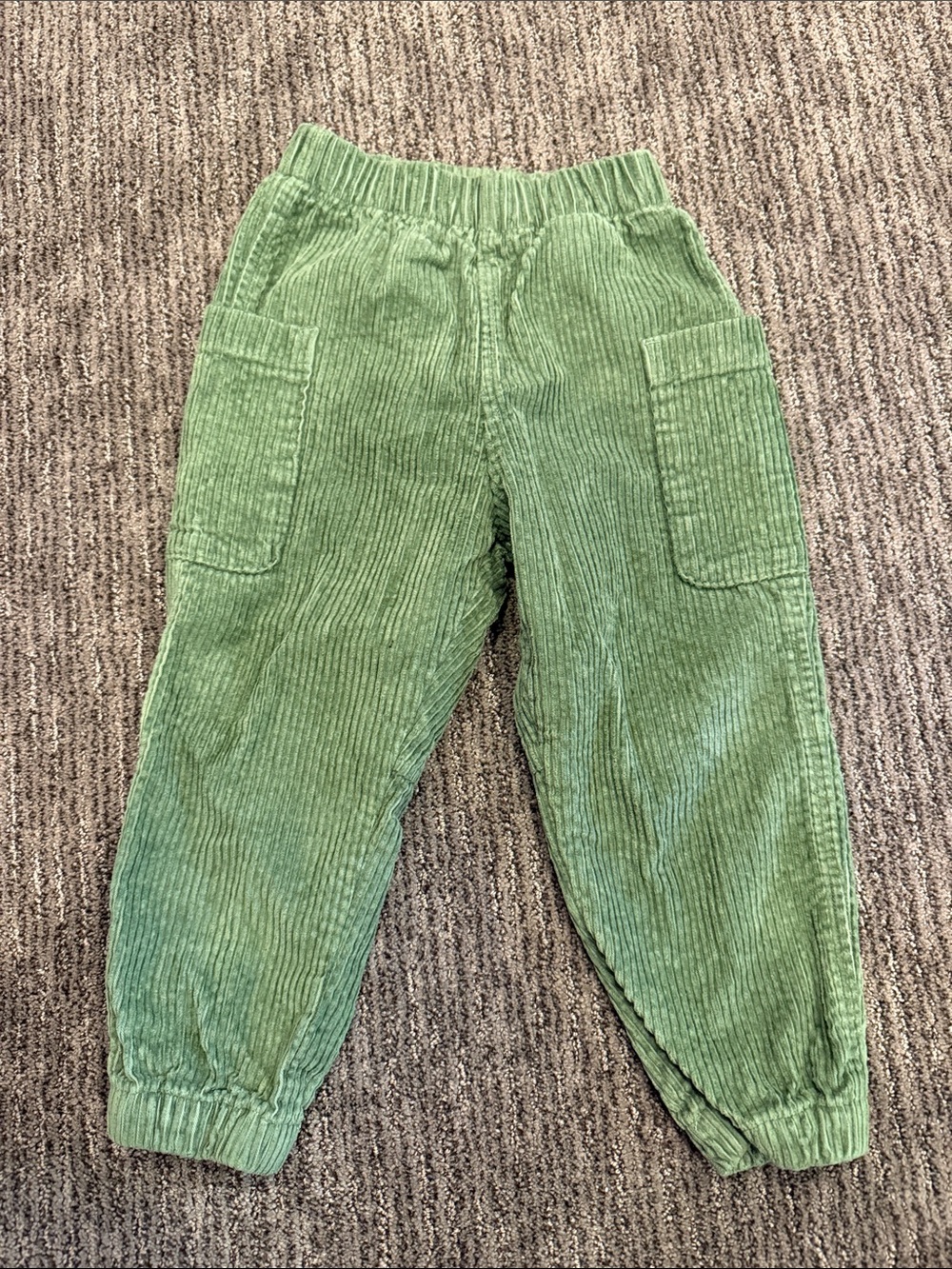 Patagonia Kids Green Corduroy Joggers